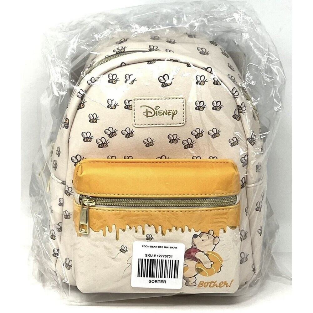 Loungefly Winnie the Pooh Mini Backpack Bees Honey Bag Oh Bother Disney NWT
